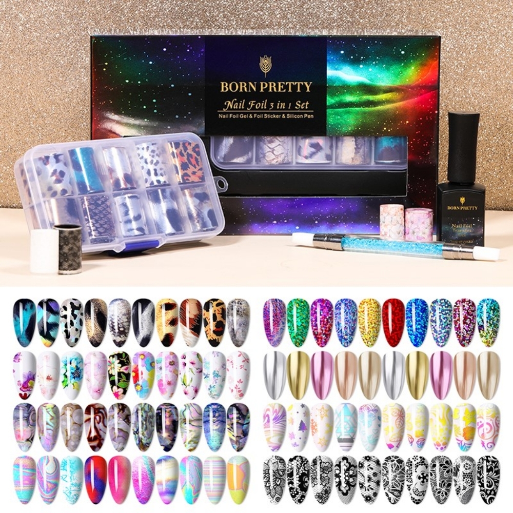 3 in 1 Foil Nail Art Kits